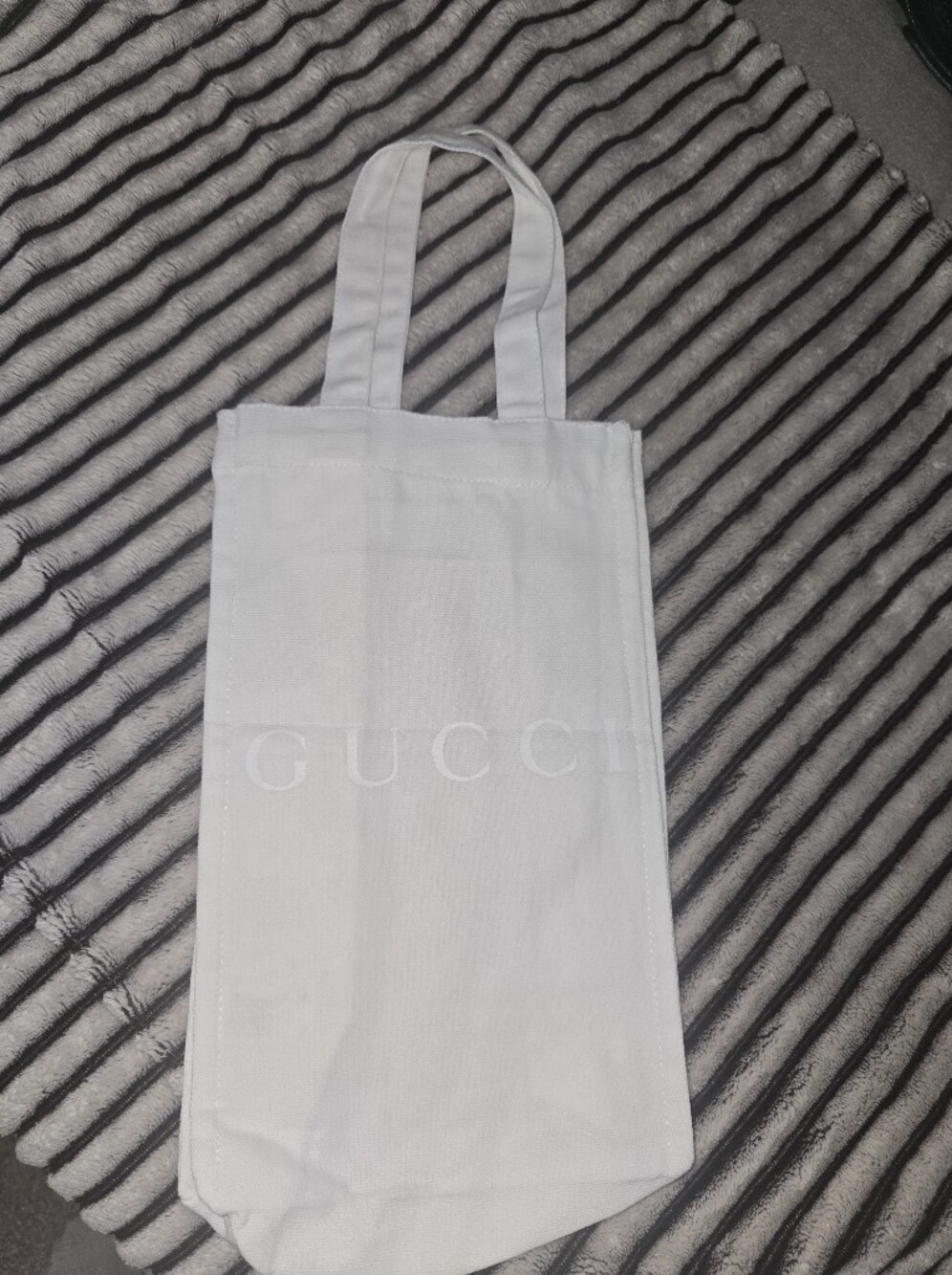 GUCCI White Small Dust Bag With Handles